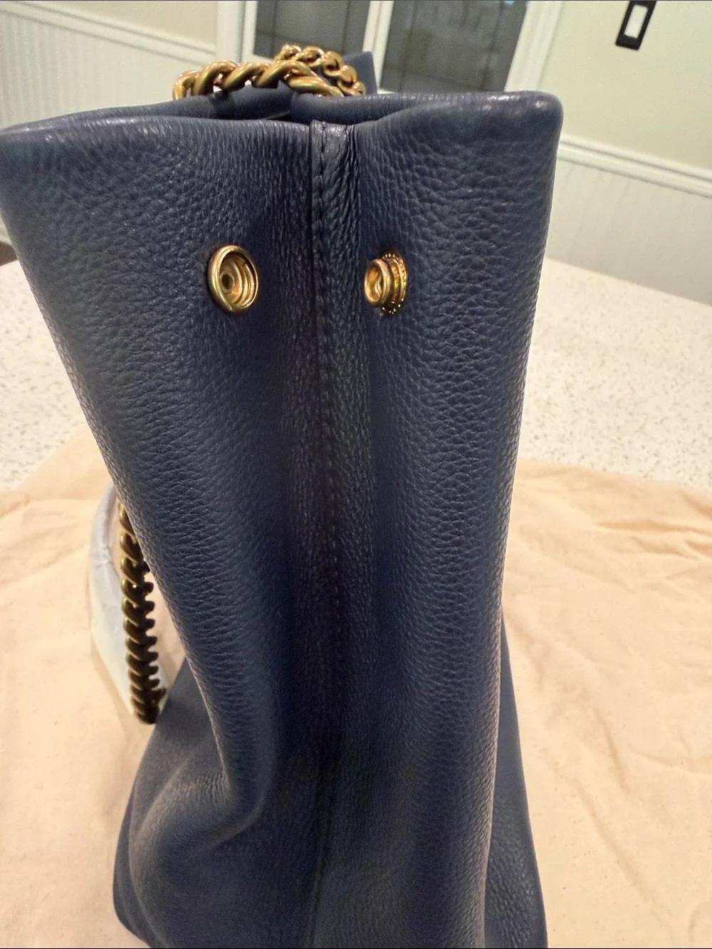 Tory Burch Navy Kira Tote in Royal Navy, NWT